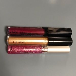 Three lip gloss bundle